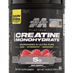 cratina monohidratada platinum ultra pura muscletech con sabor